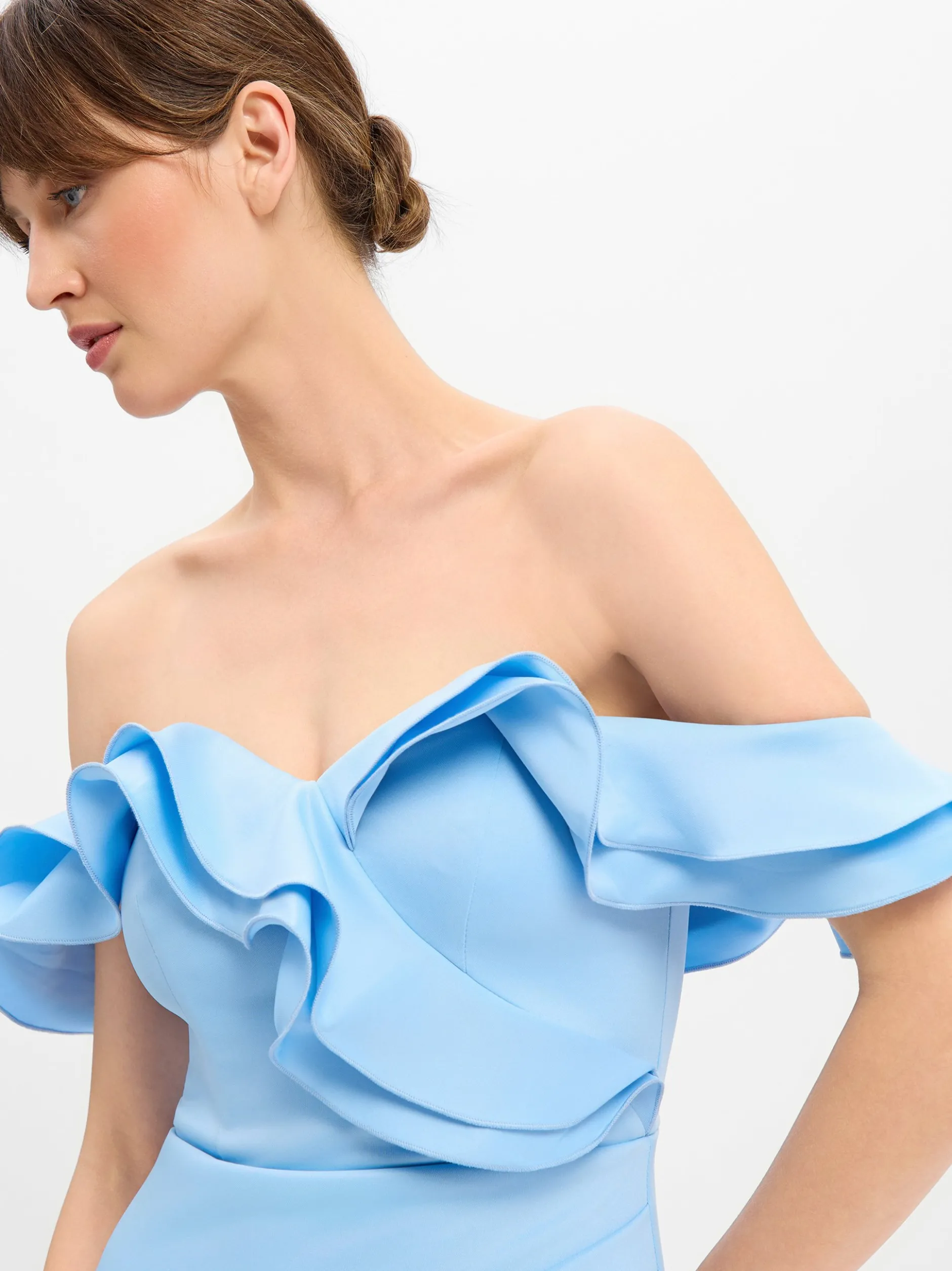 Lipsy Damen Abendkleid in hellblau - Ärmel: ohne Arm