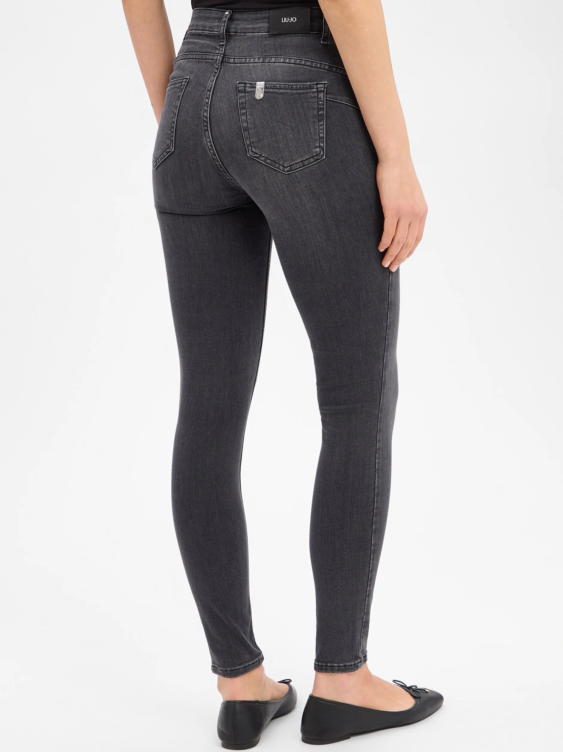 Liu Jo Collection Damen Jeans in anthrazit - Länge: lang