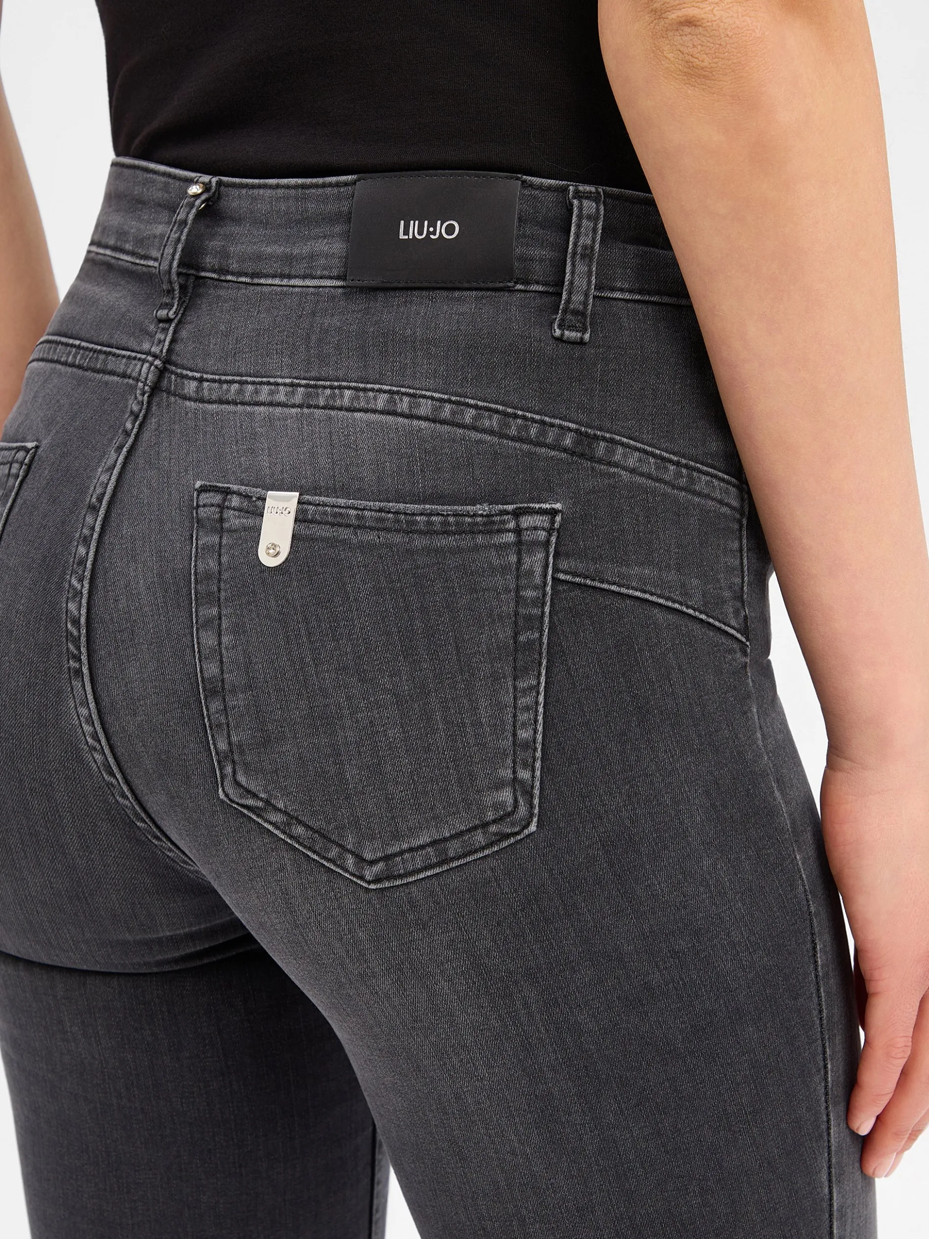 Liu Jo Collection Damen Jeans in anthrazit - Länge: lang