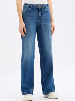 Liu Jo Collection Damen Jeans - Good Flare in medium stone