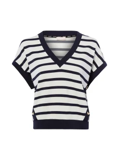 Liu Jo Collection Damen Shirt in marine ecru
