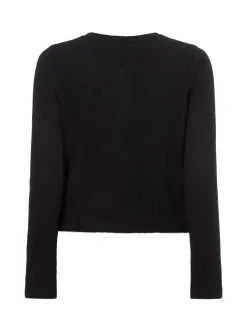 Liu Jo Collection Damen Strickjacke mit Wollanteil in schwarz