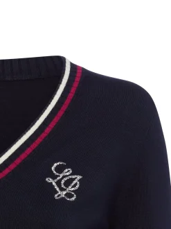 Liu Jo Collection Damen Strickpullover in marine himbeer