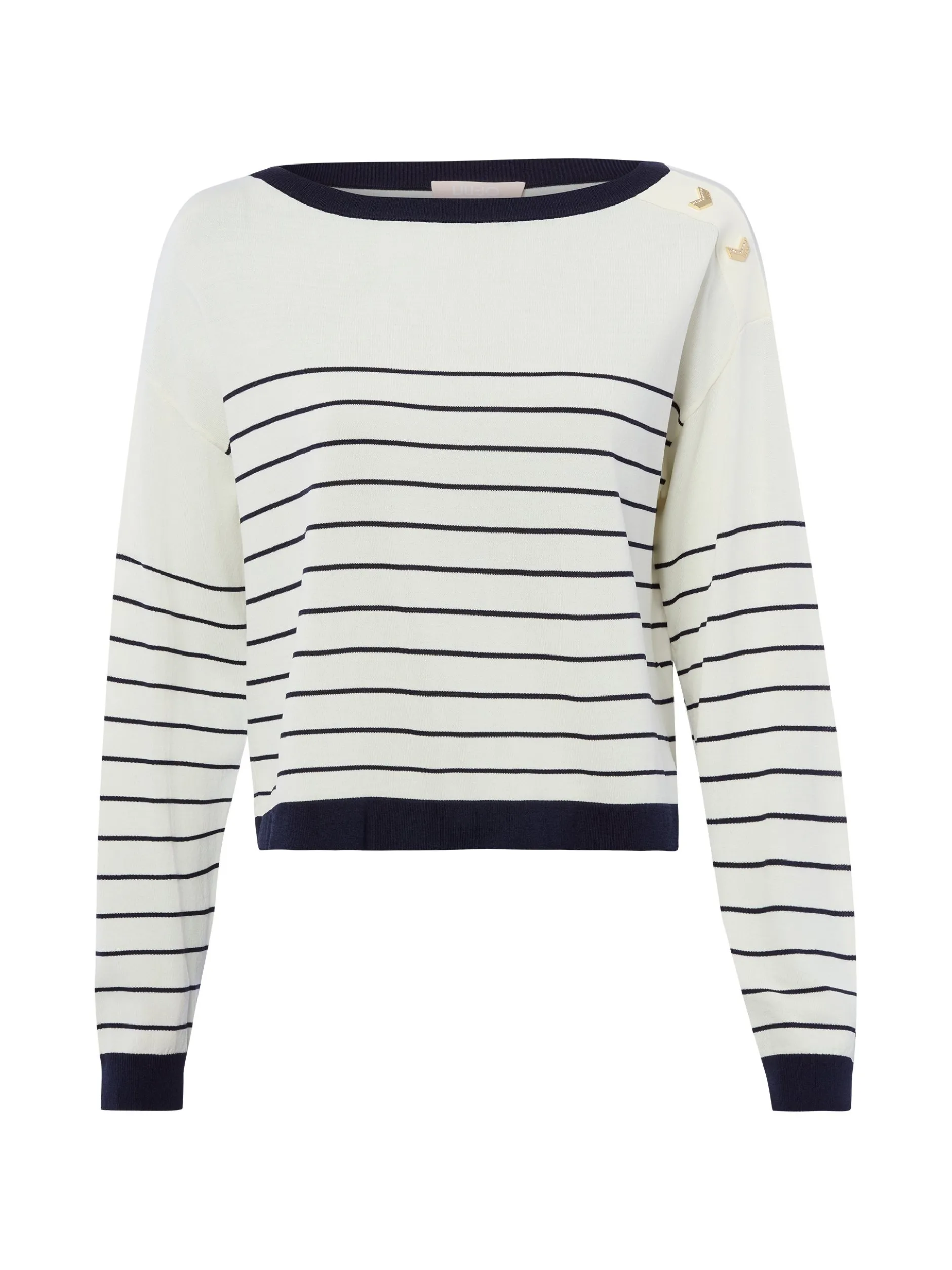 Liu Jo Collection Damen Strickpullover in ecru marine