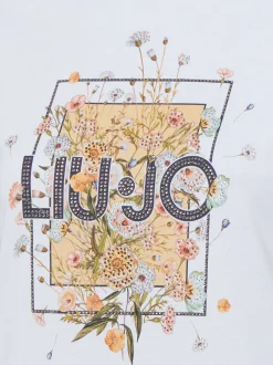Liu Jo Collection Damen T-Shirt in weiß mehrfarbig