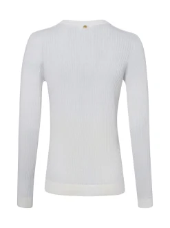 Liu Jo Collection Damen Wollpullover - Bianco Iana in ecru
