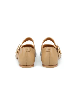 Lloyd Damen Ballerina in beige - 0,5 cm Absatz