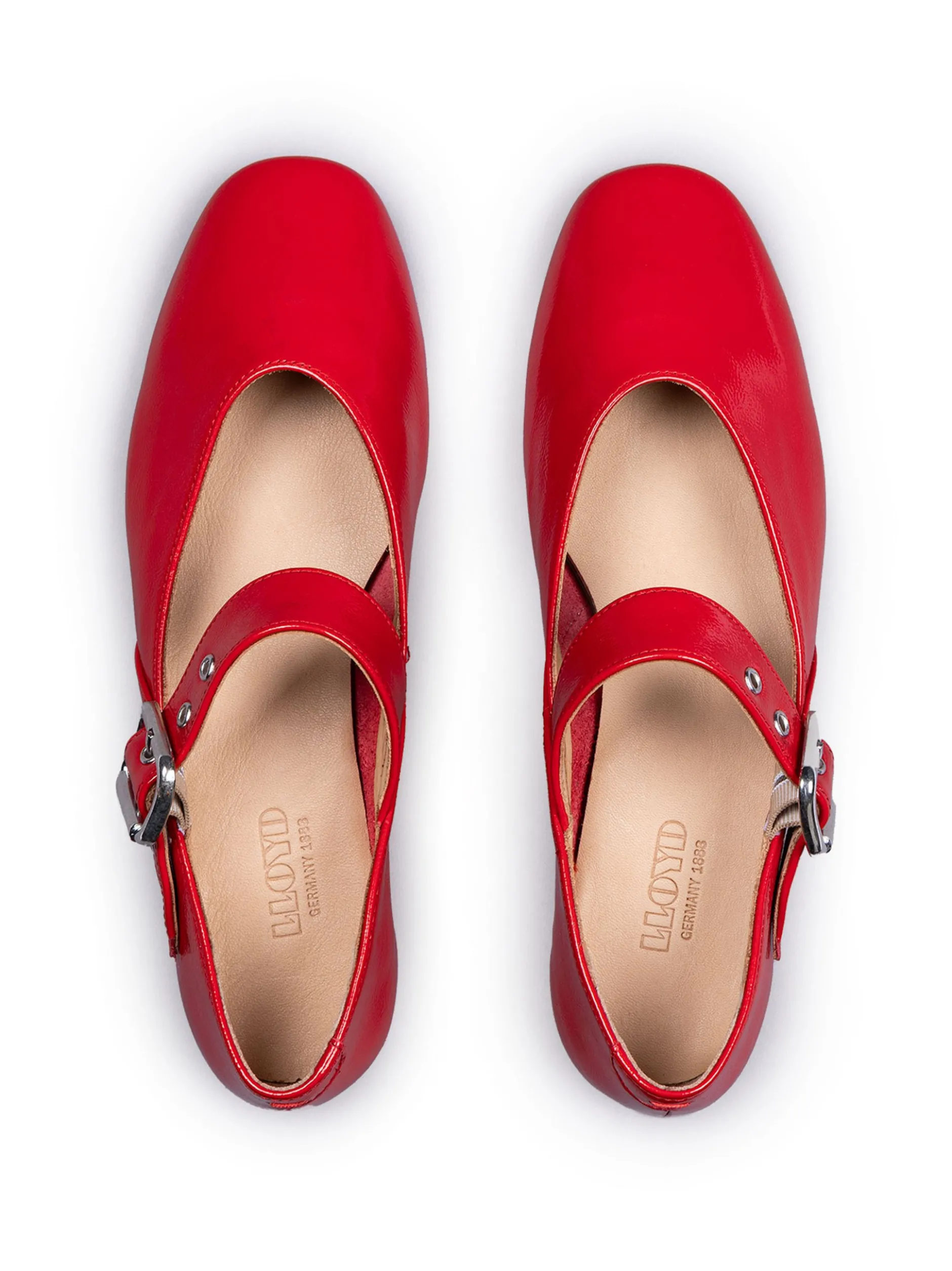 Lloyd Damen Bootsschuhe in rot - 0,5 cm Absatz