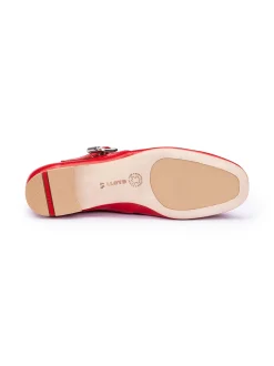 Lloyd Damen Bootsschuhe in rot - 0,5 cm Absatz