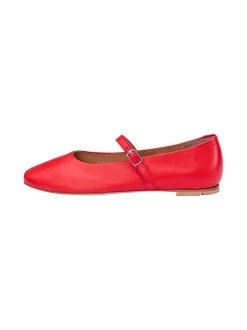 Lloyd Damen Bootsschuhe in rot - 0,5 cm Absatz