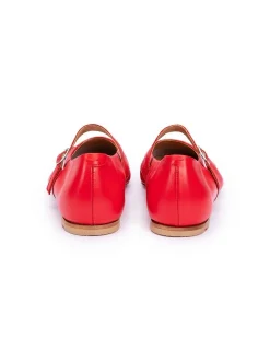 Lloyd Damen Bootsschuhe in rot - 0,5 cm Absatz