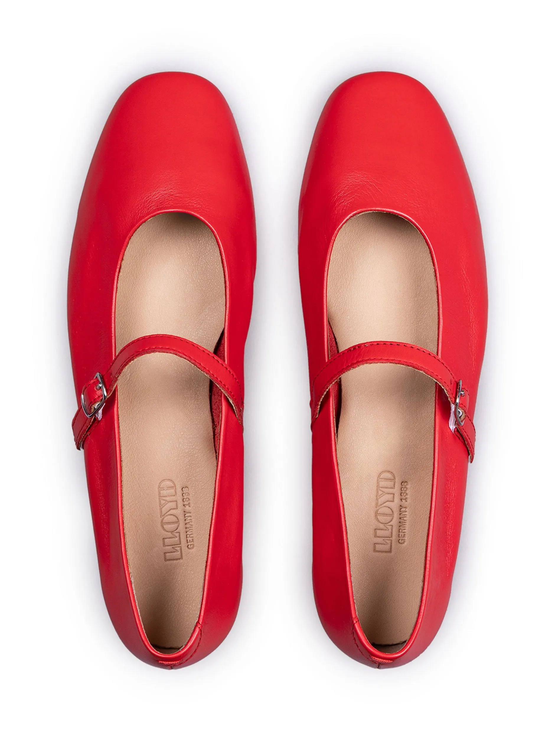 Lloyd Damen Bootsschuhe in rot - 0,5 cm Absatz