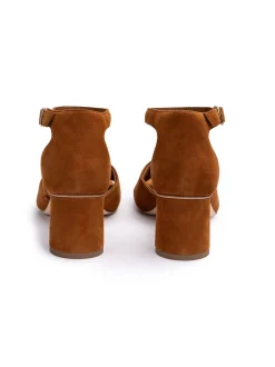 Lloyd Damen Sandale in cognac - 5,5 cm Absatz
