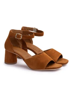Lloyd Damen Sandale in cognac - 5,5 cm Absatz