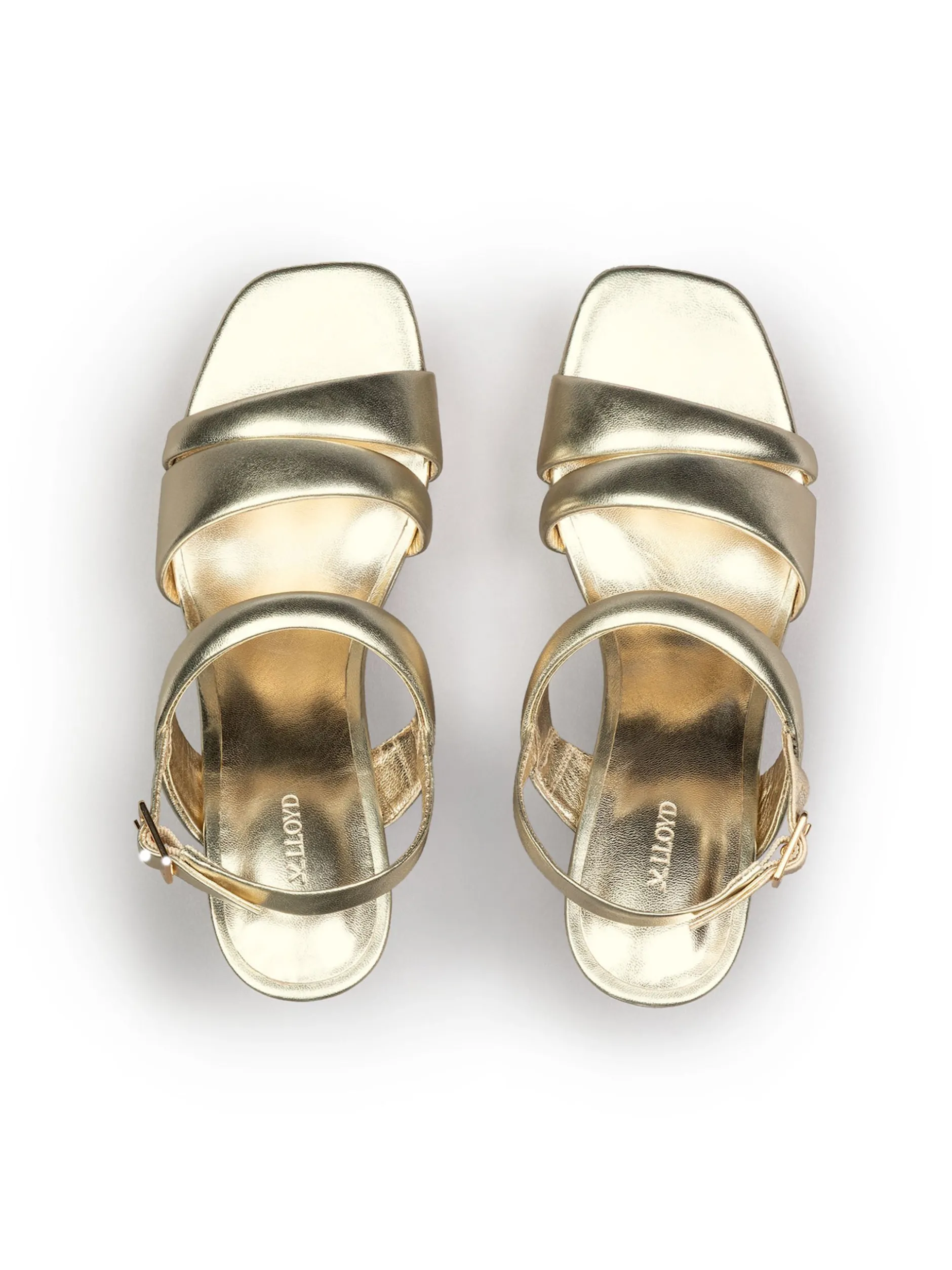 Lloyd Damen Sandale in gold - 9,5 cm Absatz