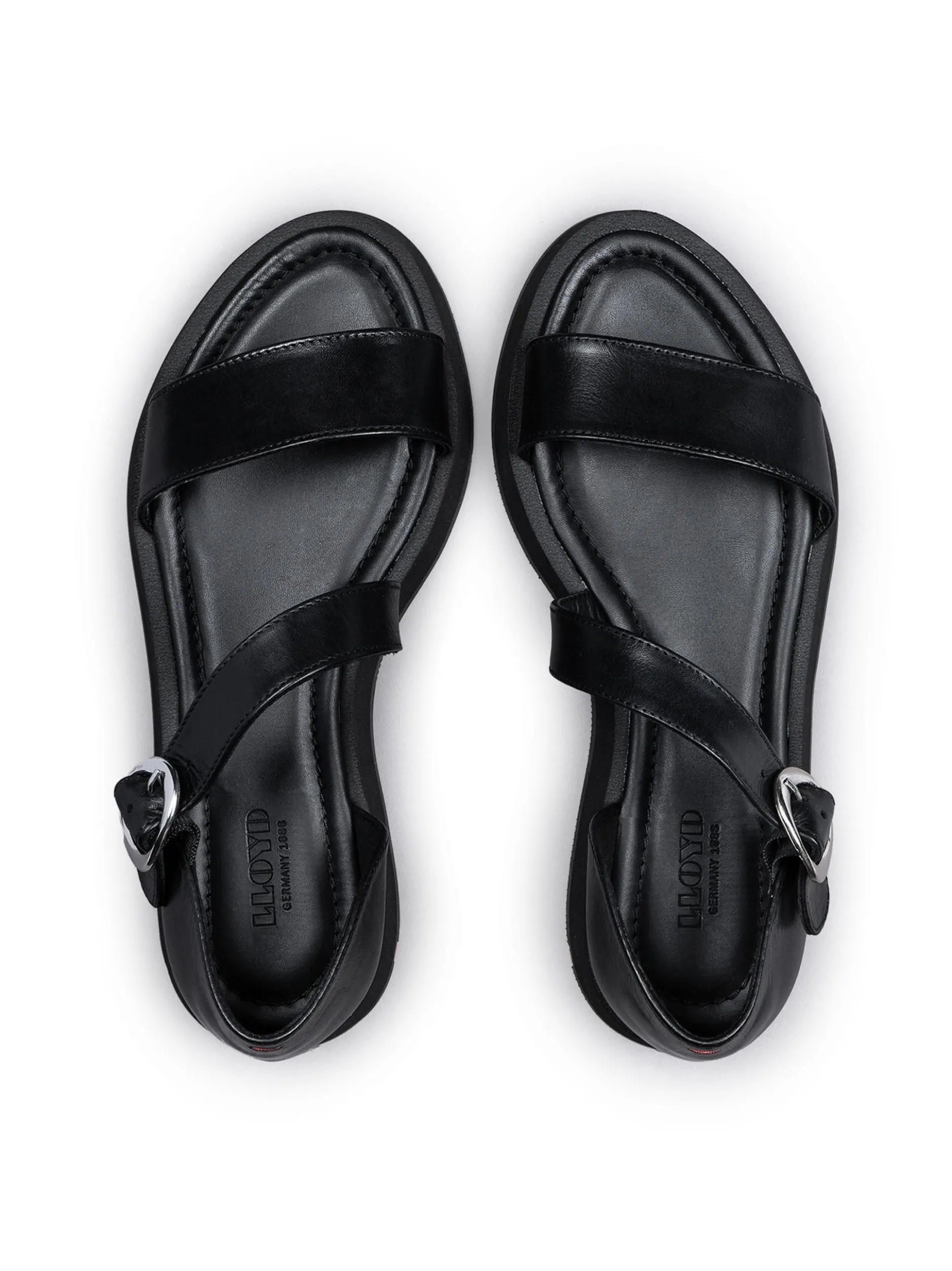 Lloyd Damen Sandale in schwarz - 1,0 cm Absatz