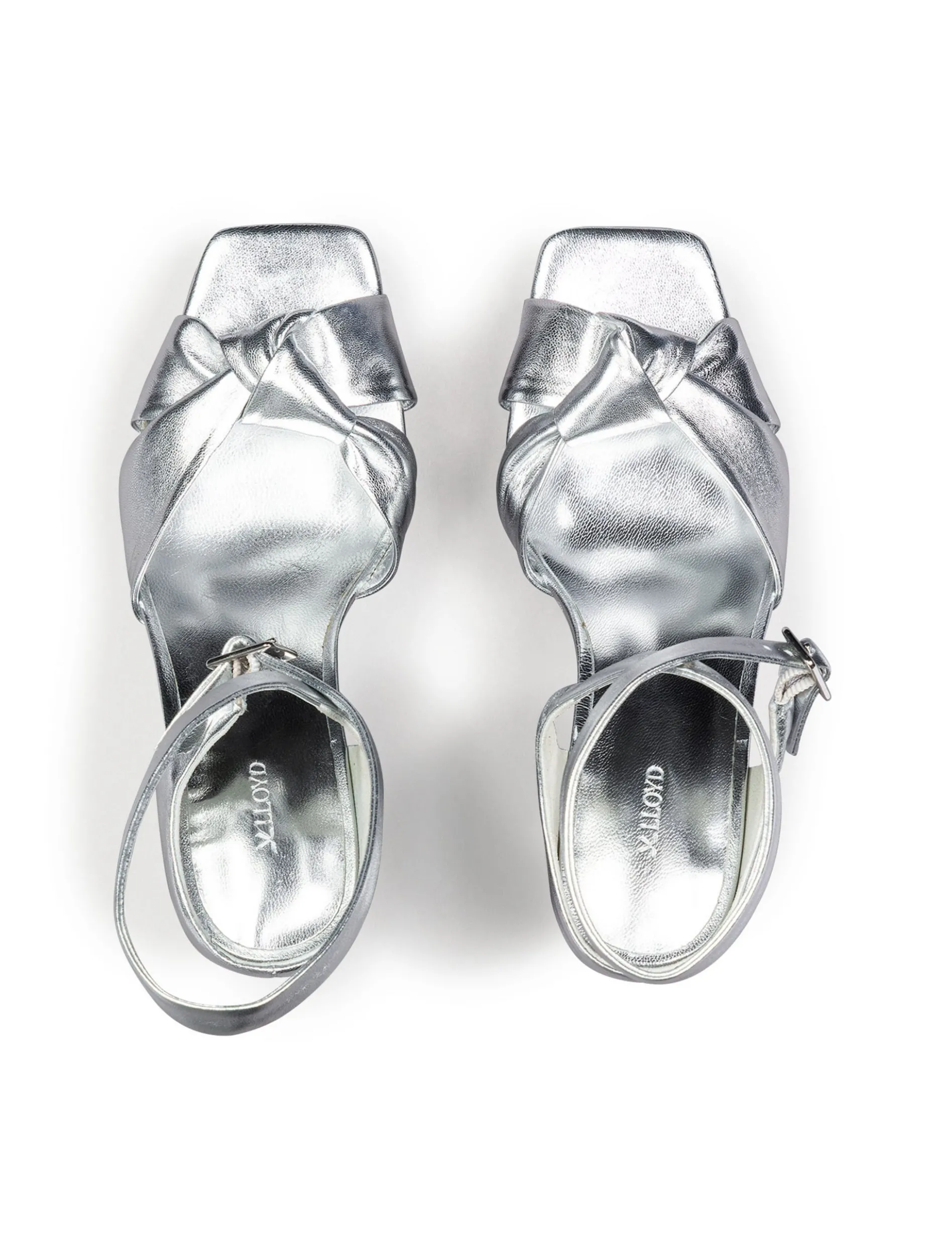 Lloyd Damen Sandale in silber - 9,5 cm Absatz