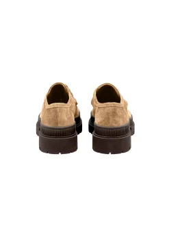 Lloyd Damen Schnürschuh in beige - 0 cm Absatz