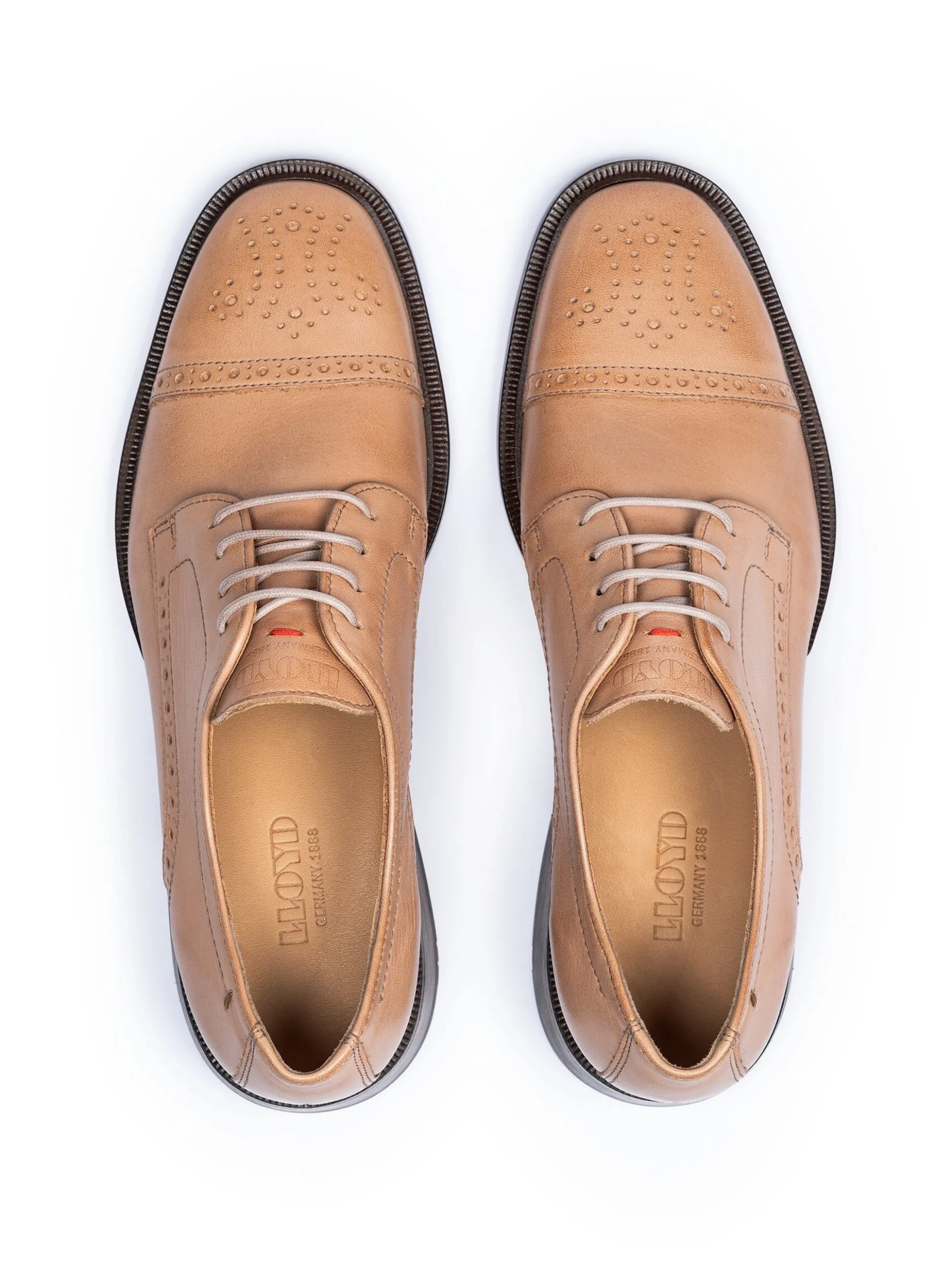Lloyd Damen Schnürschuh in cognac - 2,5 cm Absatz