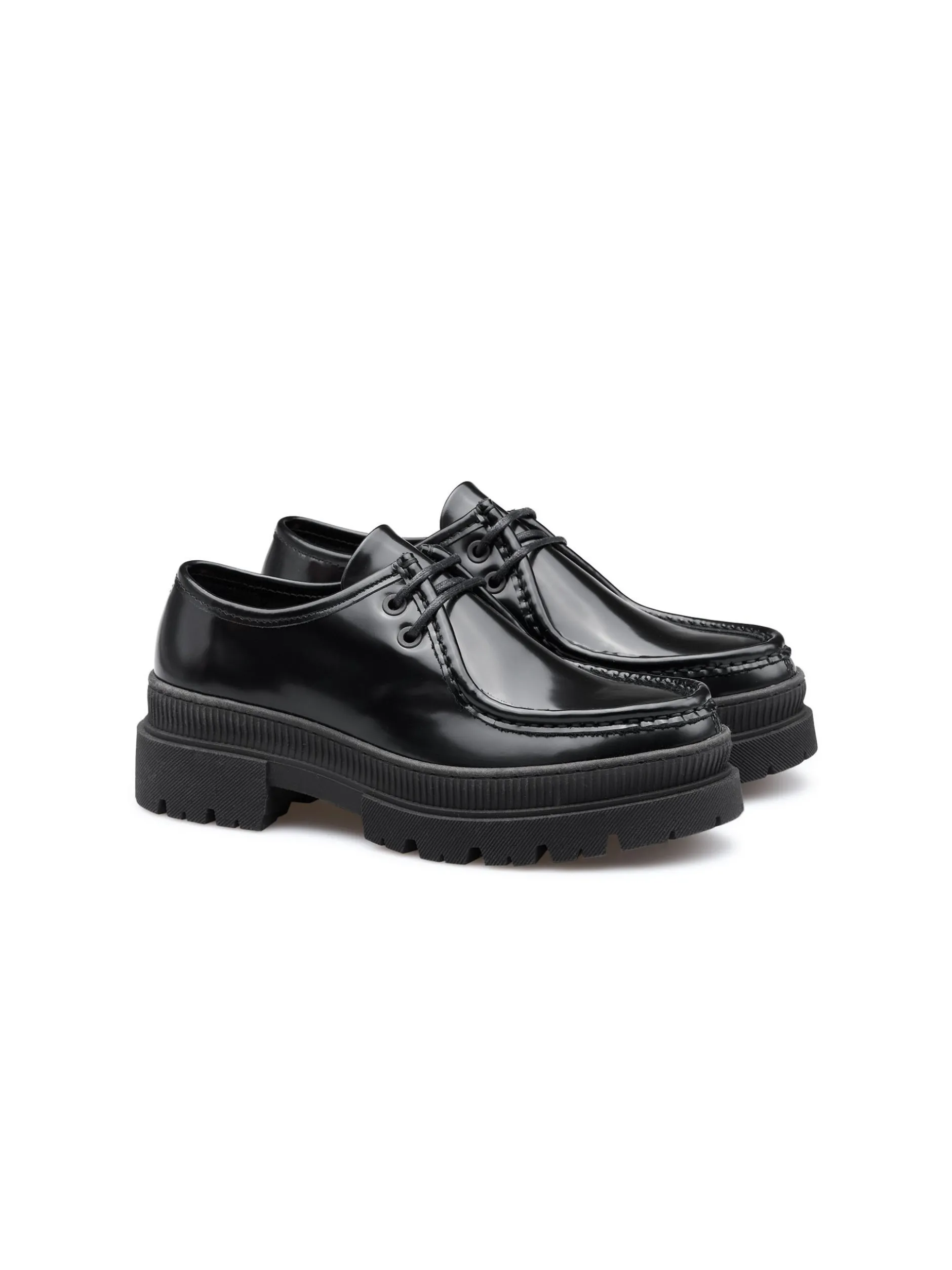 Lloyd Damen Schnürschuh in schwarz - 0 cm Absatz