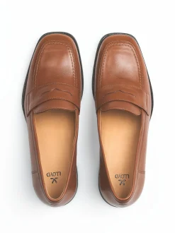 Lloyd Damen Slipper in cognac - 4,0 cm Absatz