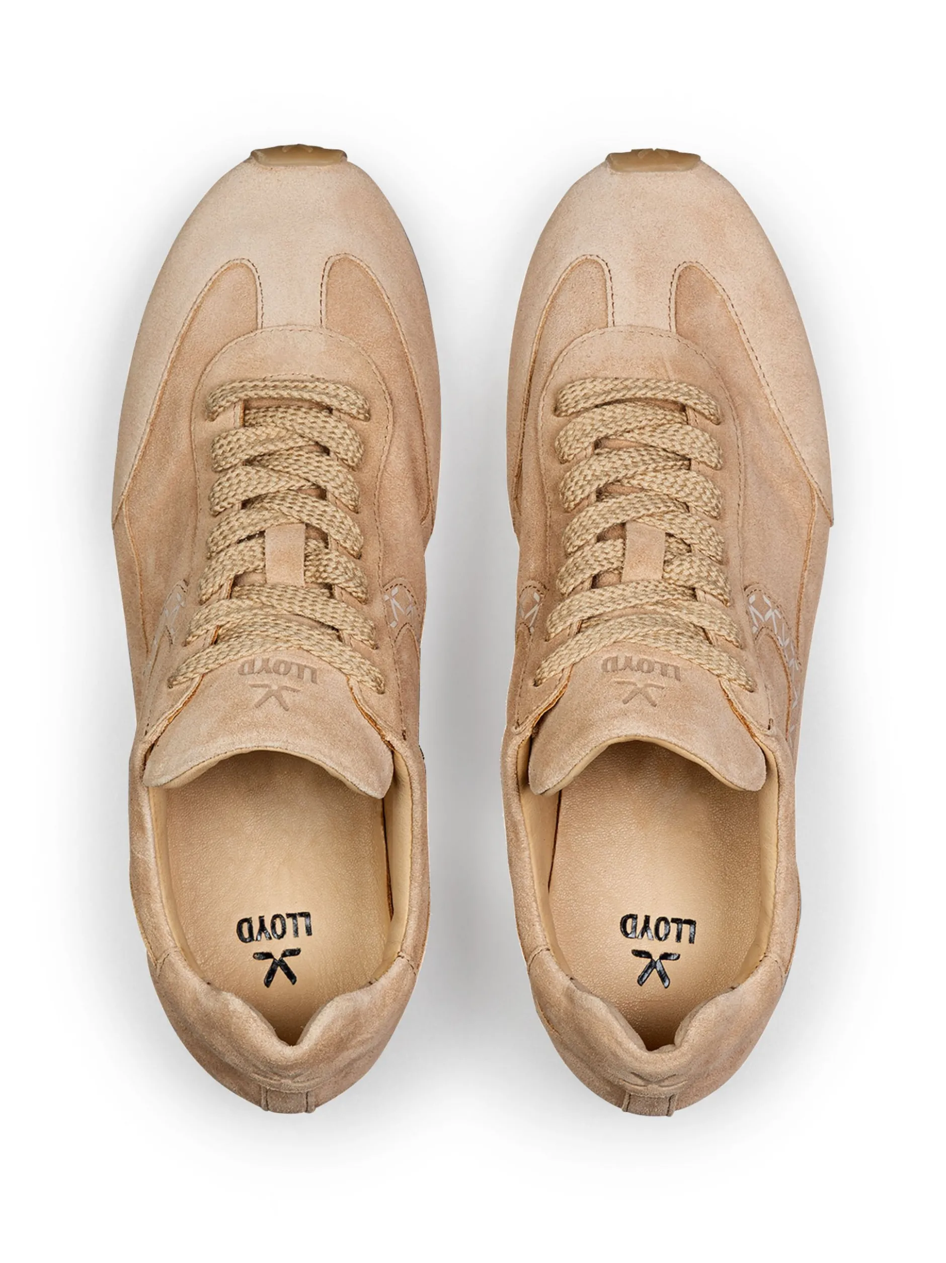 Lloyd Damen Sneaker in beige - 0,5 cm Absatz