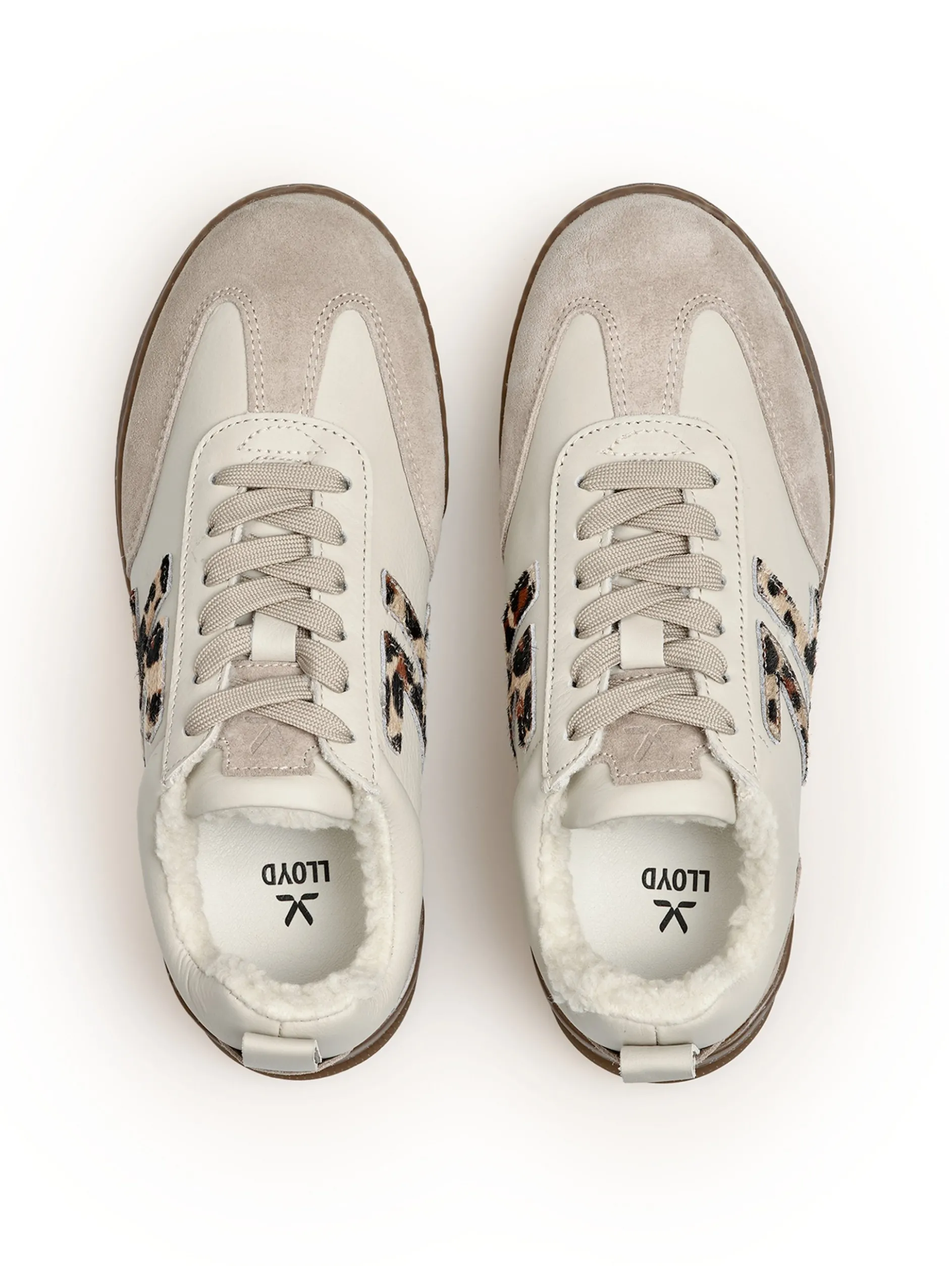 Lloyd Damen Sneaker in beige - 0 cm Absatz