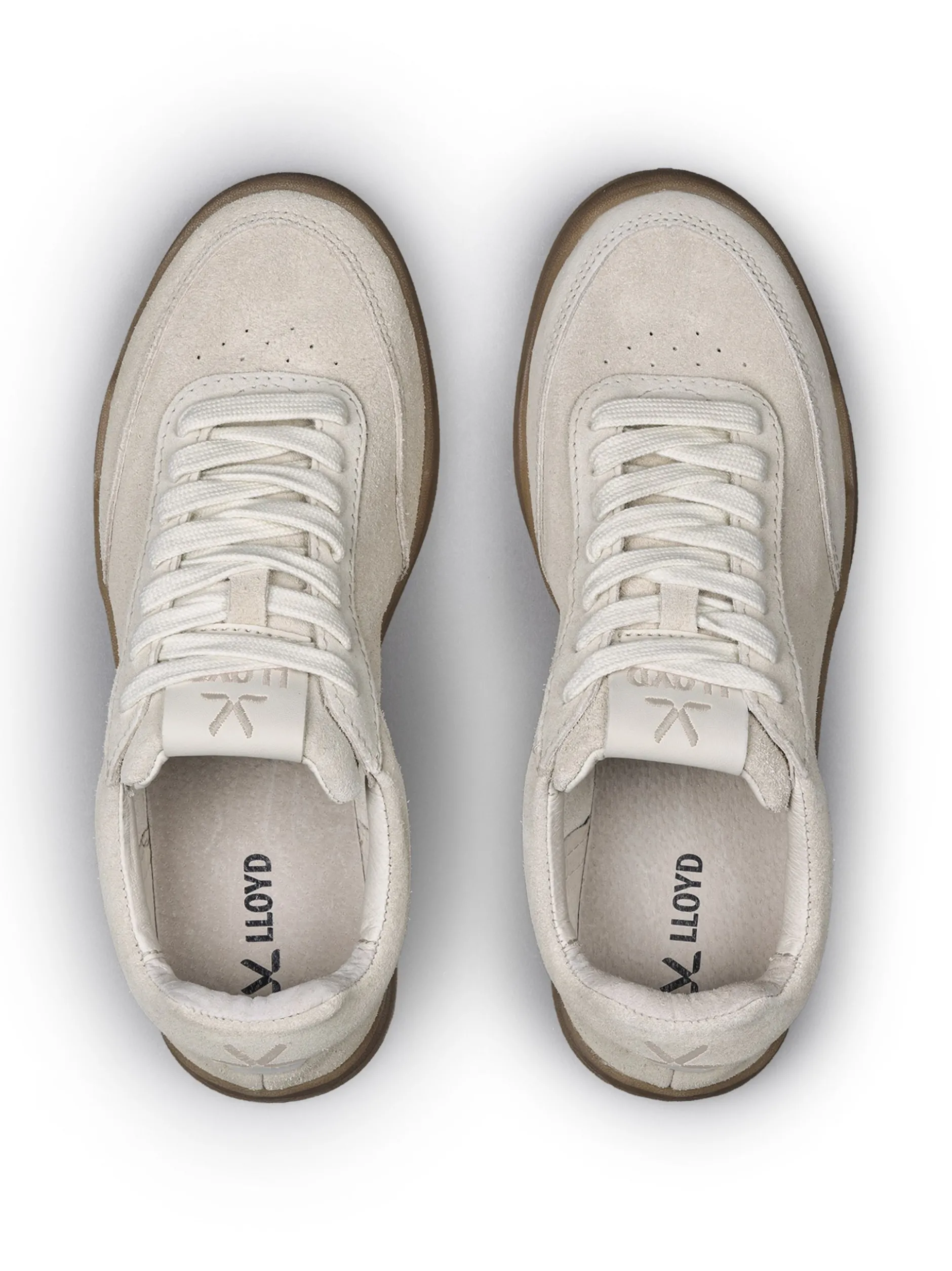 Lloyd Damen Sneaker in beige - 0 cm Absatz