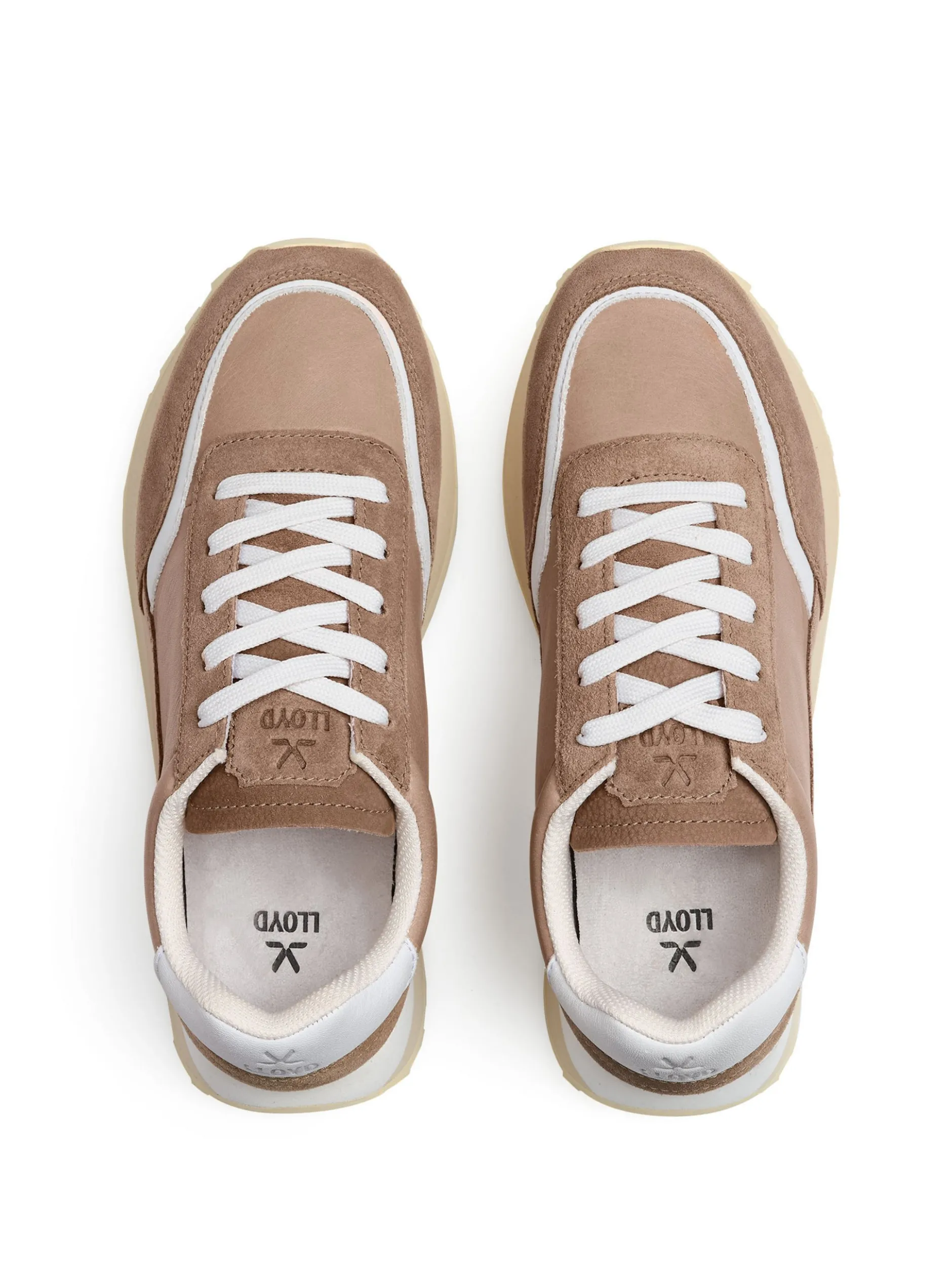 Lloyd Damen Sneaker in beige - 2,0 cm Absatz