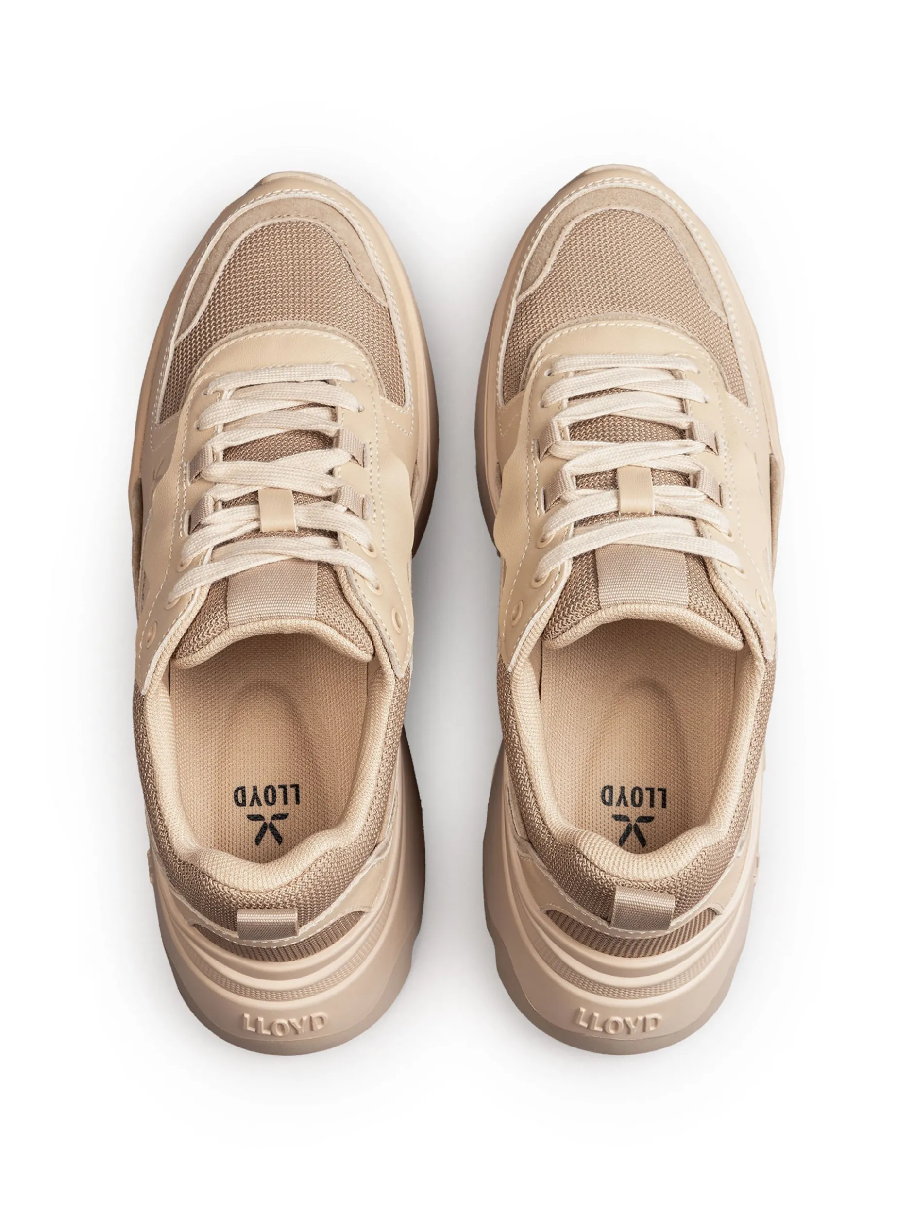 Lloyd Damen Sneaker in beige - 2,0 cm Absatz