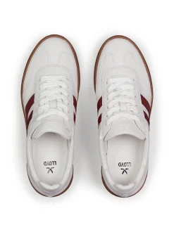 Lloyd Damen Sneaker in rot weiß - 1,0 cm Absatz
