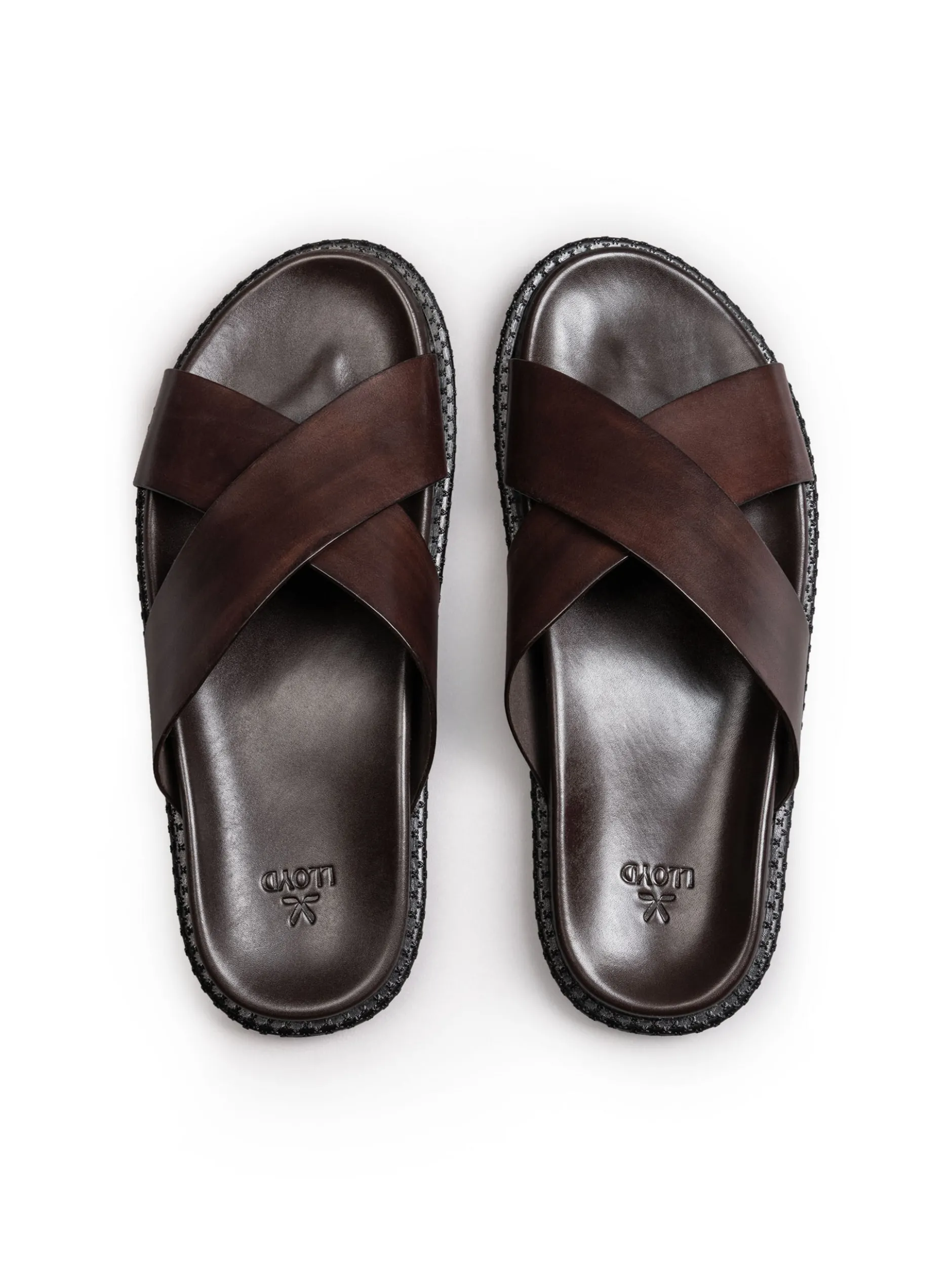 Lloyd Herren Sandale - TRAVA in cognac - 0 cm Absatz