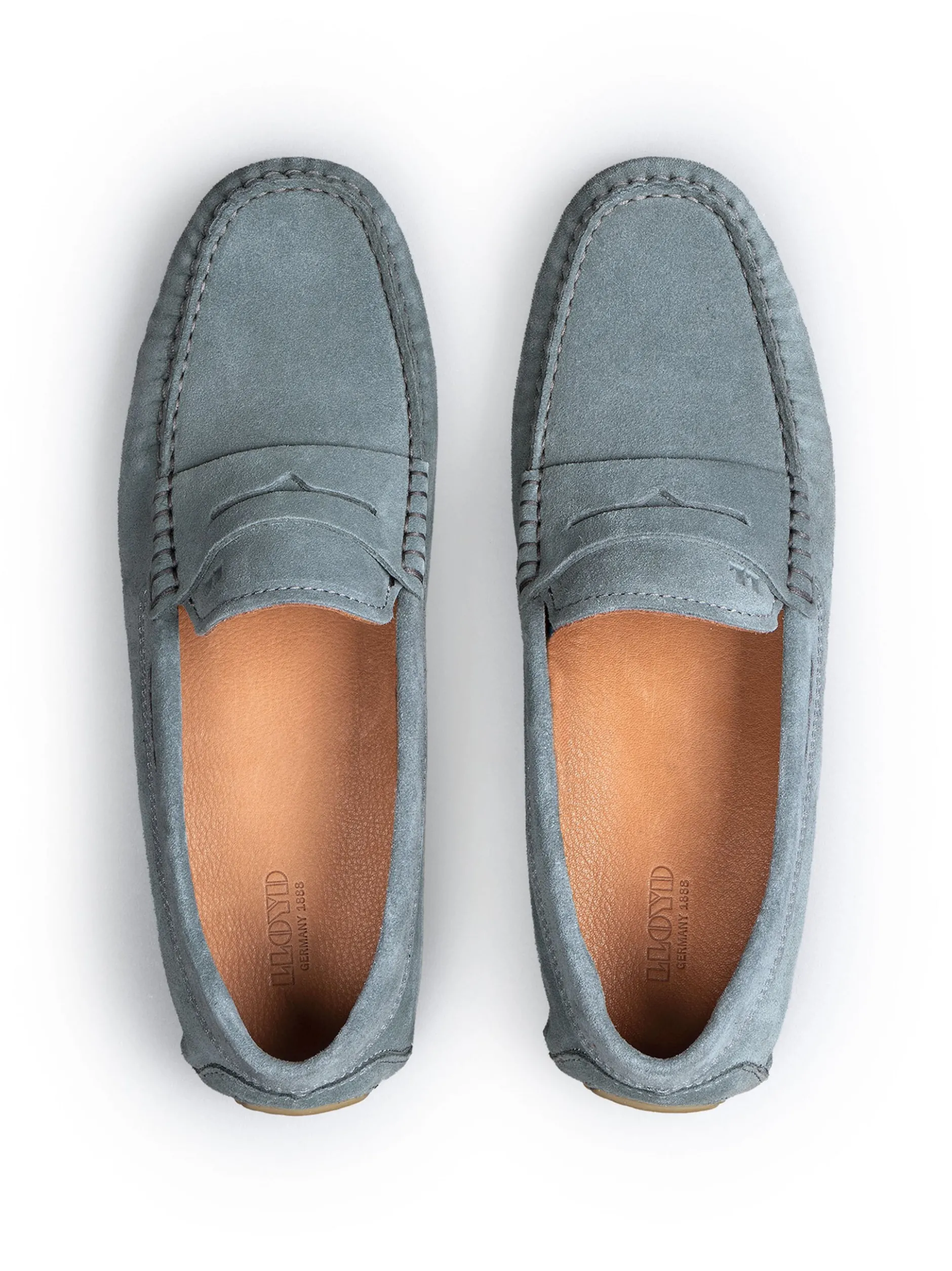 Lloyd Herren Slipper - ELJOS in blau - 0 cm Absatz