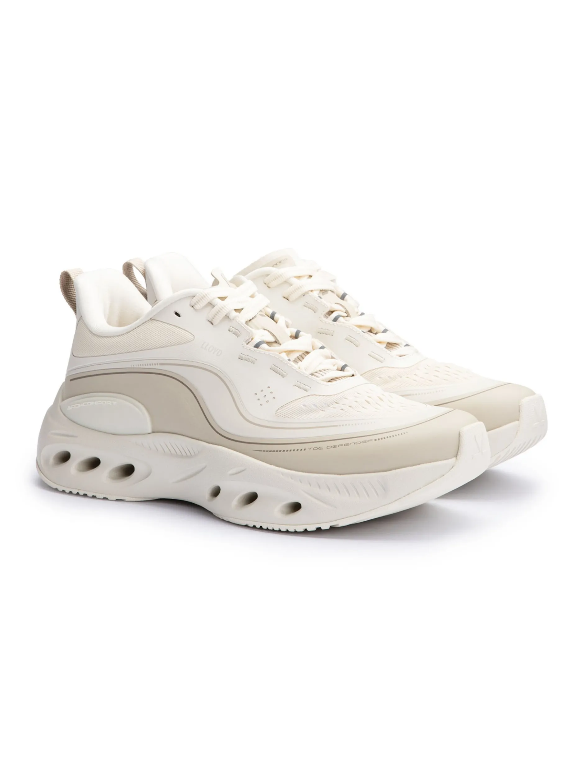 Lloyd Herren Sneaker - DASH X in beige - 0 cm Absatz