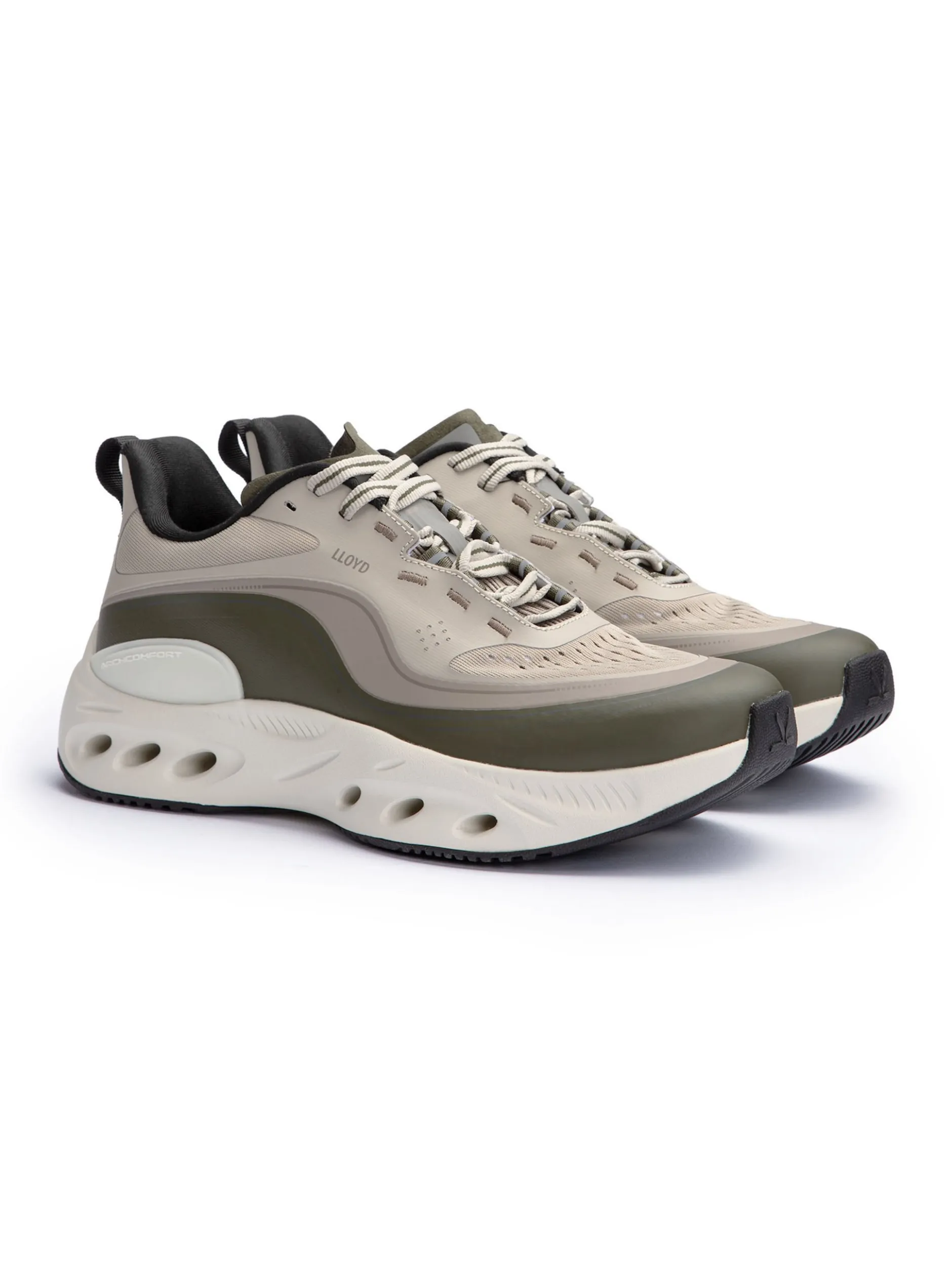 Lloyd Herren Sneaker - DASH X in grün grau - 0 cm Absatz