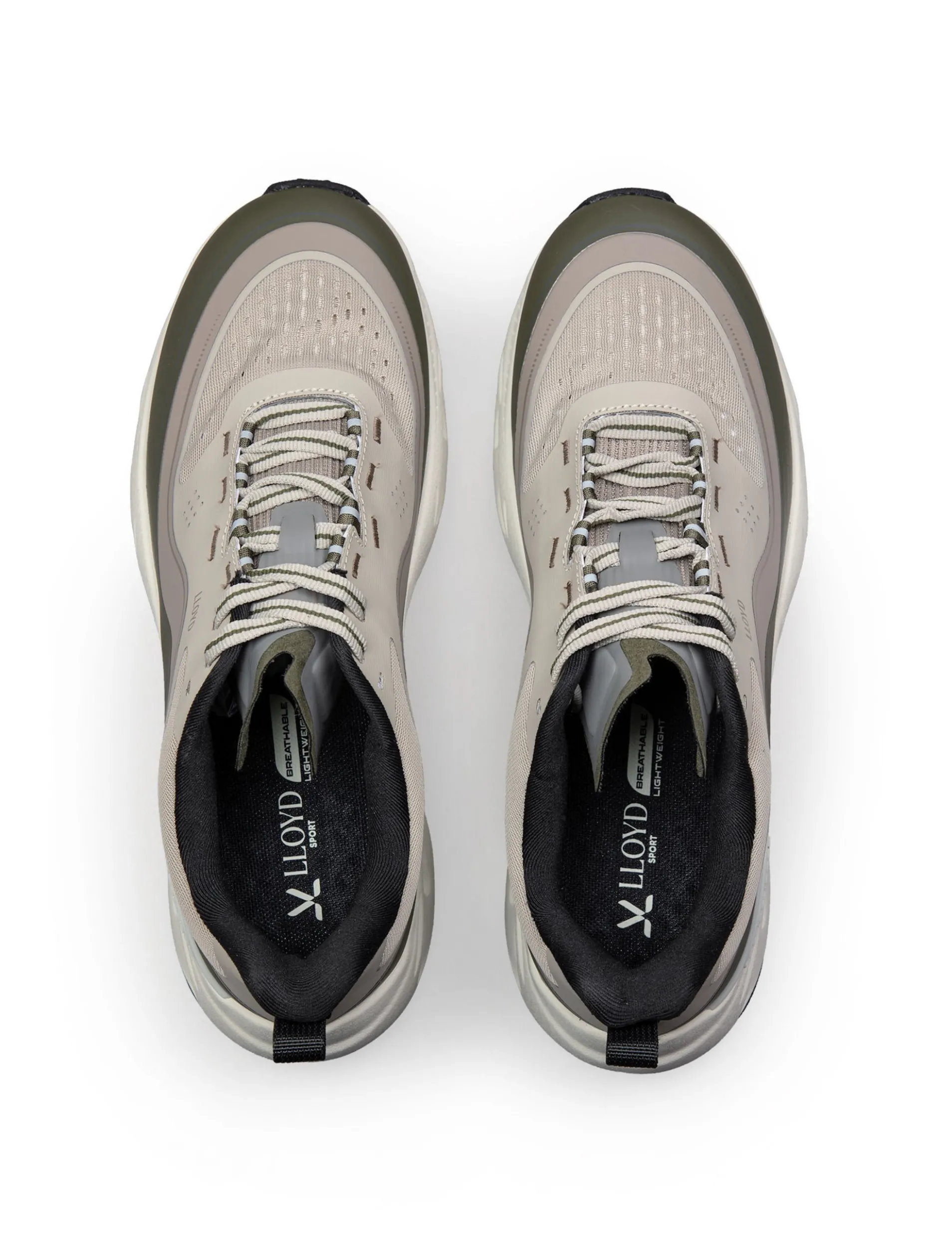 Lloyd Herren Sneaker - DASH X in grün grau - 0 cm Absatz