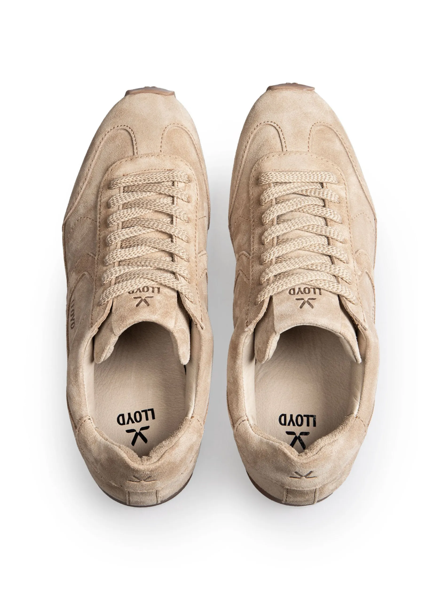 Lloyd Herren Sneaker - VELOCITY M in beige - 0 cm Absatz