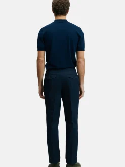 Lufian Herren Poloshirt - DEREK in blau - Ärmel: kurzarm