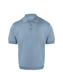 Lufian Herren Poloshirt - DEREK in blau - Ärmel: kurzarm