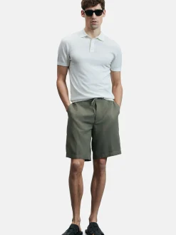 Lufian Herren Poloshirt - DEREK in weiß - Ärmel: kurzarm