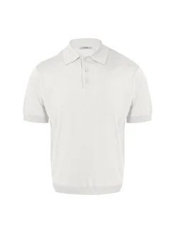 Lufian Herren Poloshirt - DEREK in weiß - Ärmel: kurzarm
