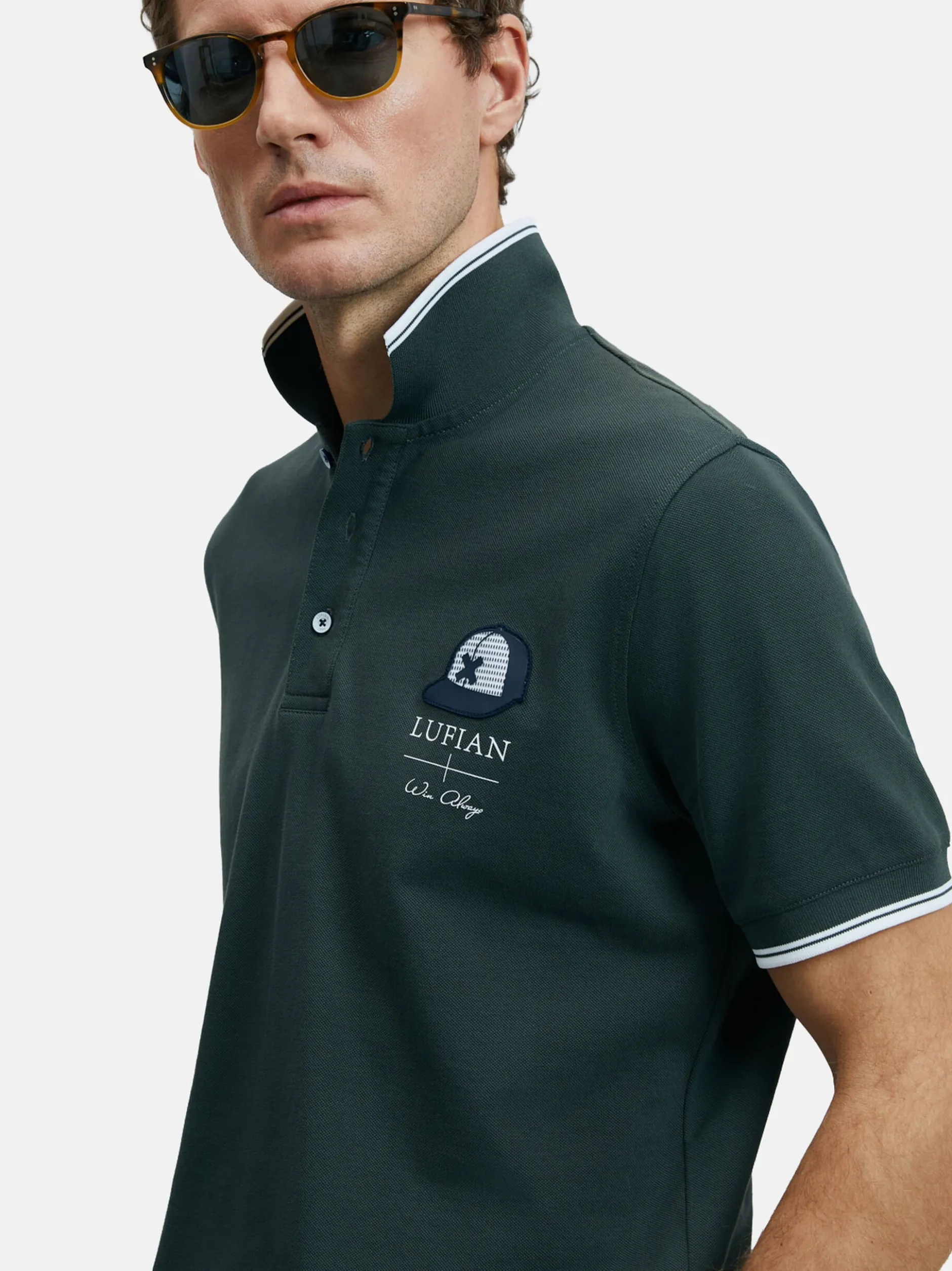 Lufian Herren Poloshirt - SANDOR in khaki
