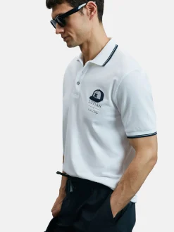 Lufian Herren Poloshirt - SANDOR in weiß