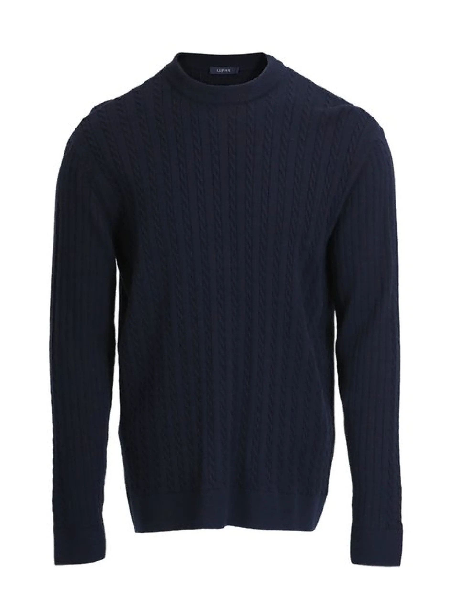Lufian Herren Pullover - RIGHT in blau - Ärmel: langarm