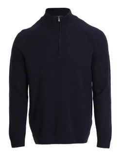 Lufian Herren Pullover - STAVAN in blau - Ärmel: langarm