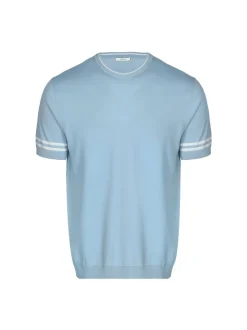 Lufian Herren Shirt - ROBERT in blau - Ärmel: kurzarm