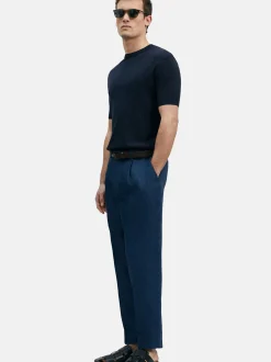 Lufian Herren Shirt - SPEAR in blau - Ärmel: kurzarm