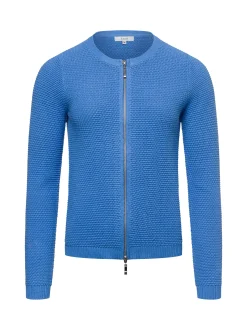 Lund Damen Strickjacke in royal - Ausschnitt: Rundhals