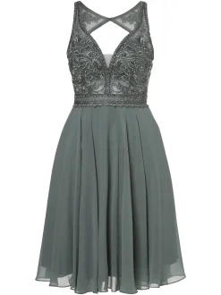 Luxuar Fashion Damen Abendkleid in aqua - Länge: kurz
