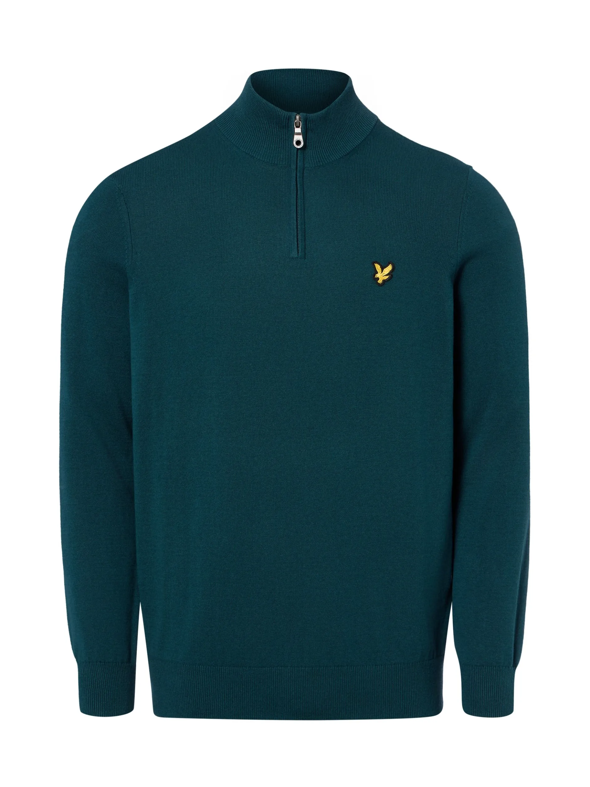 Lyle & Scott Herren Feinstrickpullover in petrol